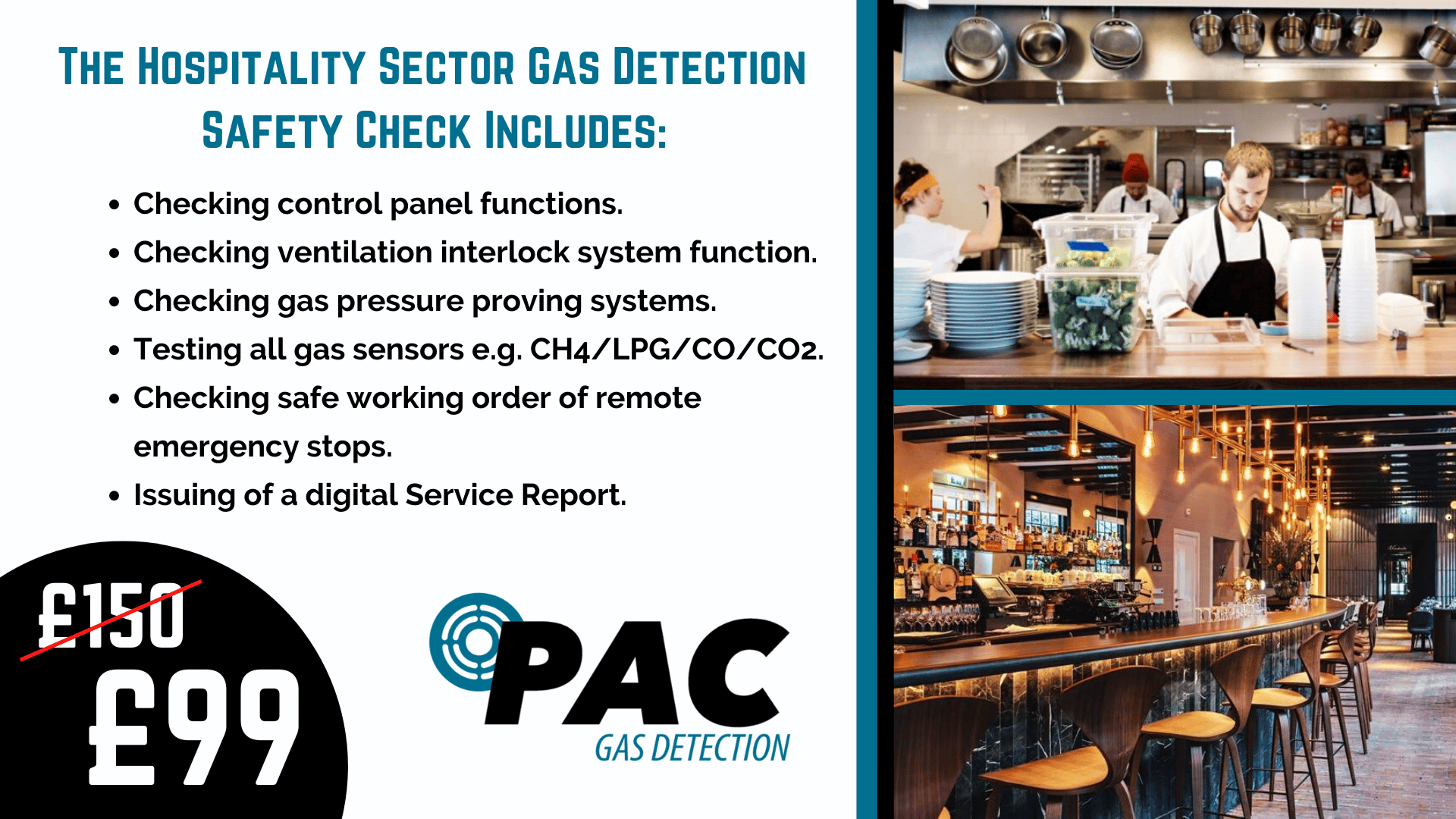 Hospitality Sector Gas Detection Safety Check Details