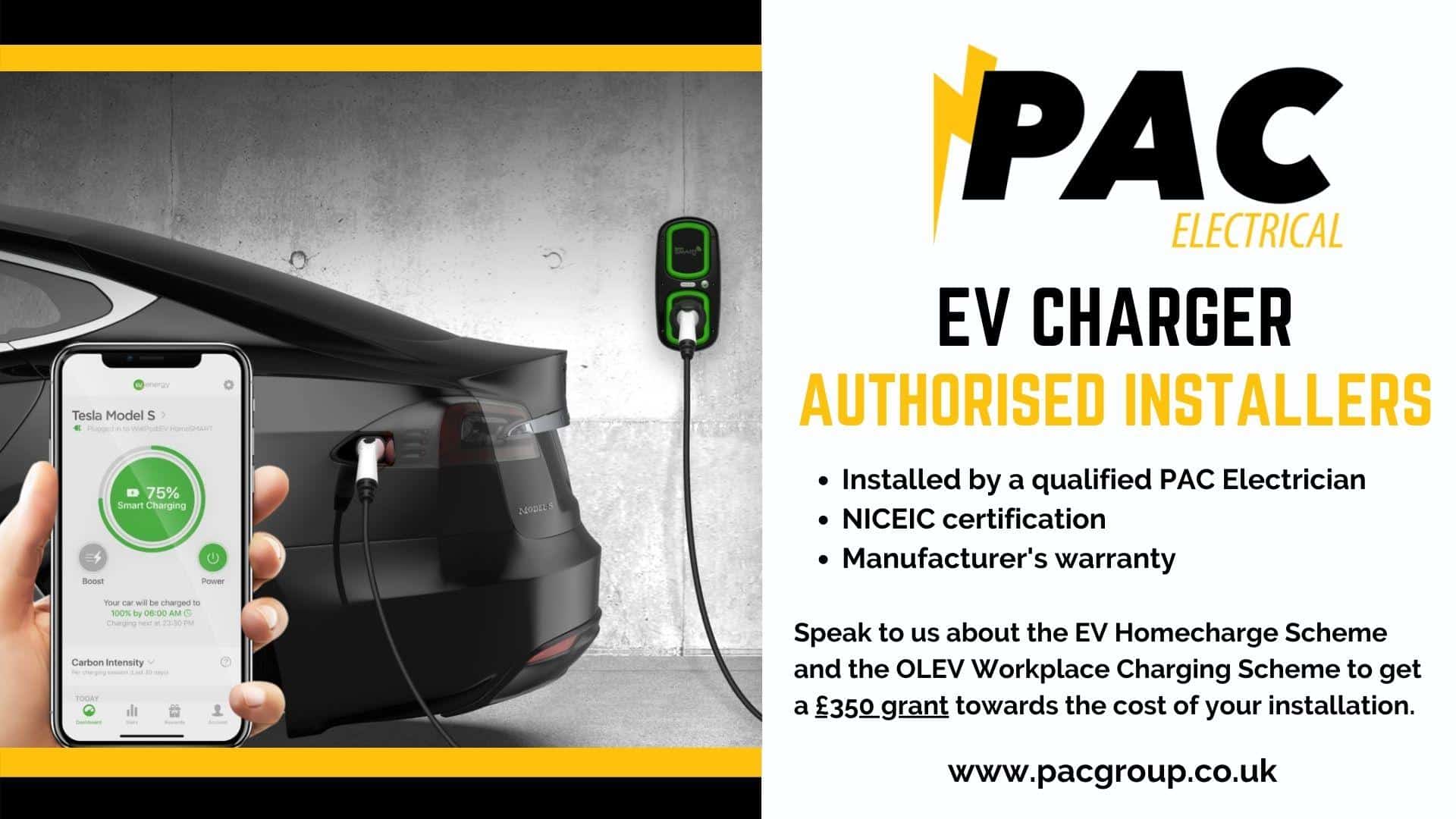 PAC Electrical EV Charger Installer Northern Ireland UK